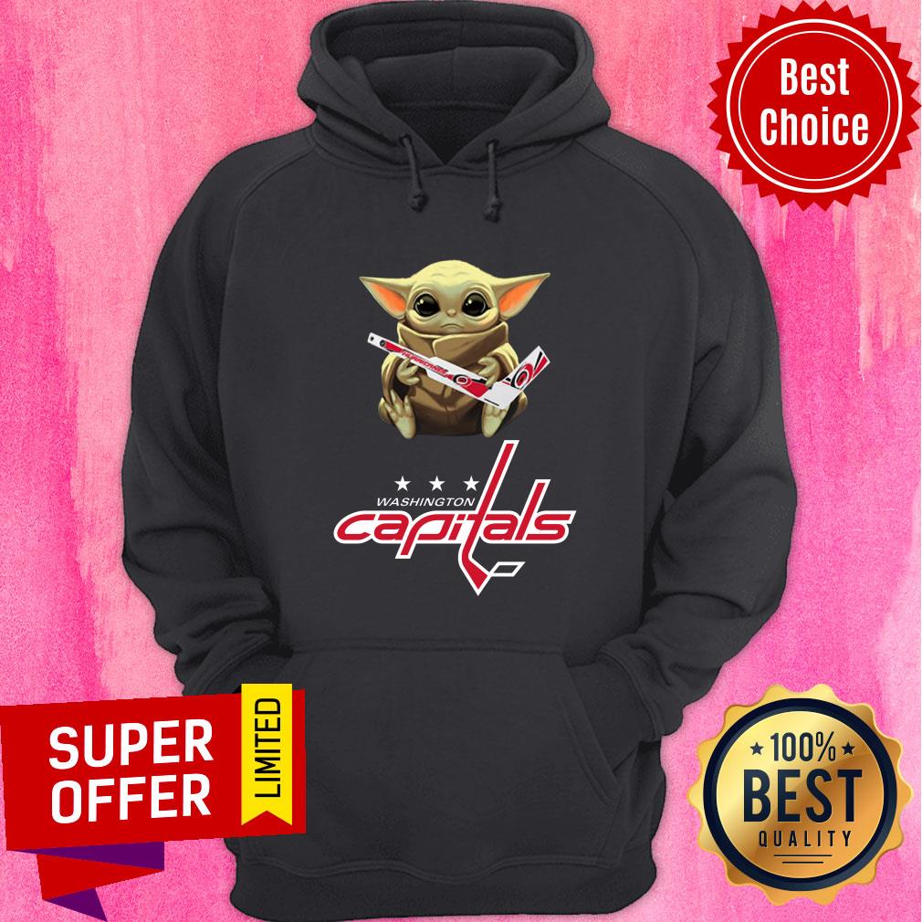 Baby Yoda Hug Washington Capitals Shirt