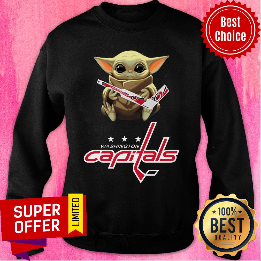 Baby Yoda Hug Washington Capitals Shirt