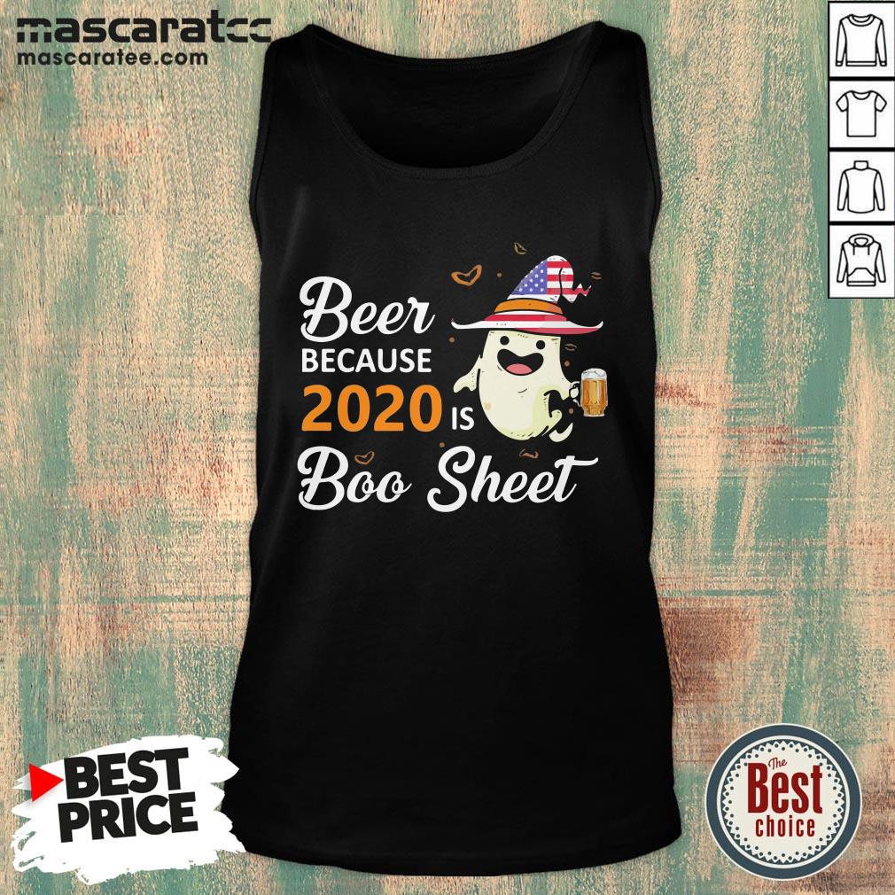 Beer Because 2020 Is Boo Sheet America Halloween Shirt