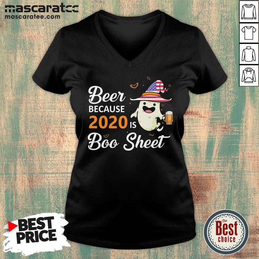 Beer Because 2020 Is Boo Sheet America Halloween Shirt