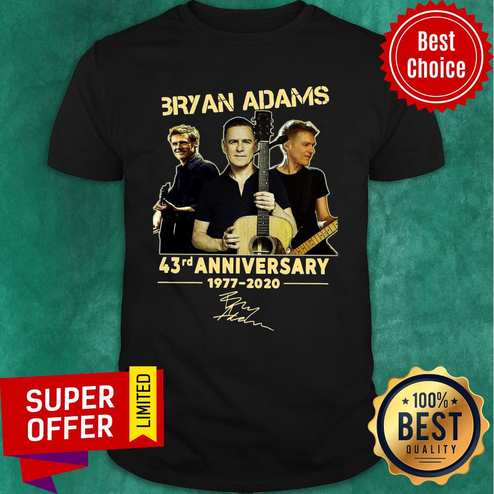 Bryan Adams 43rd Anniversary 1977 2020 Signature Shirt
