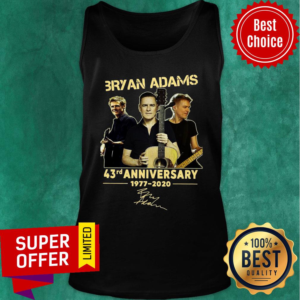 Bryan Adams 43rd Anniversary 1977 2020 Signature Shirt