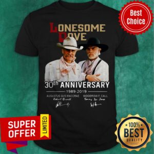 Lonesome Dove Book 30th Anniversary Larry Mcmurtry 1989-2019 Signature Shirt
