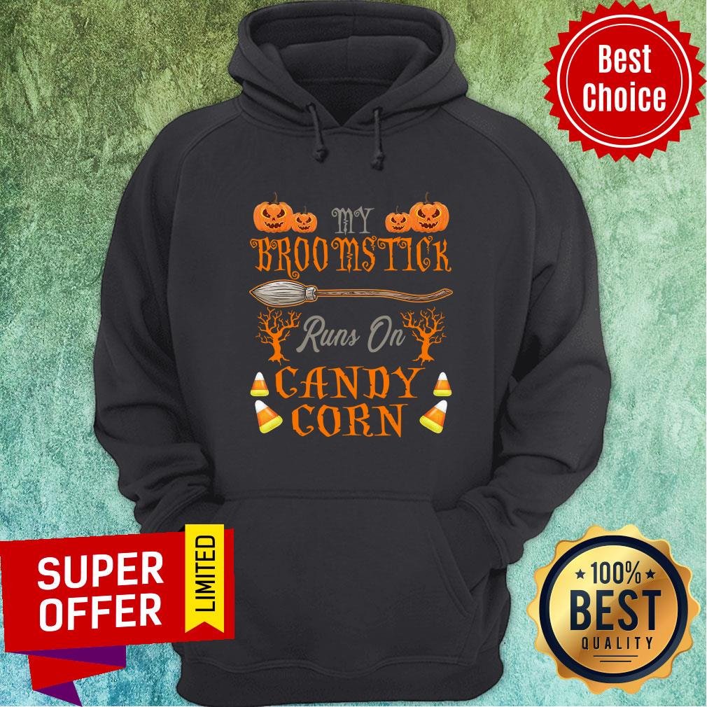 Candy My Broomstick Runs On Candy Corn Halloween Shirt