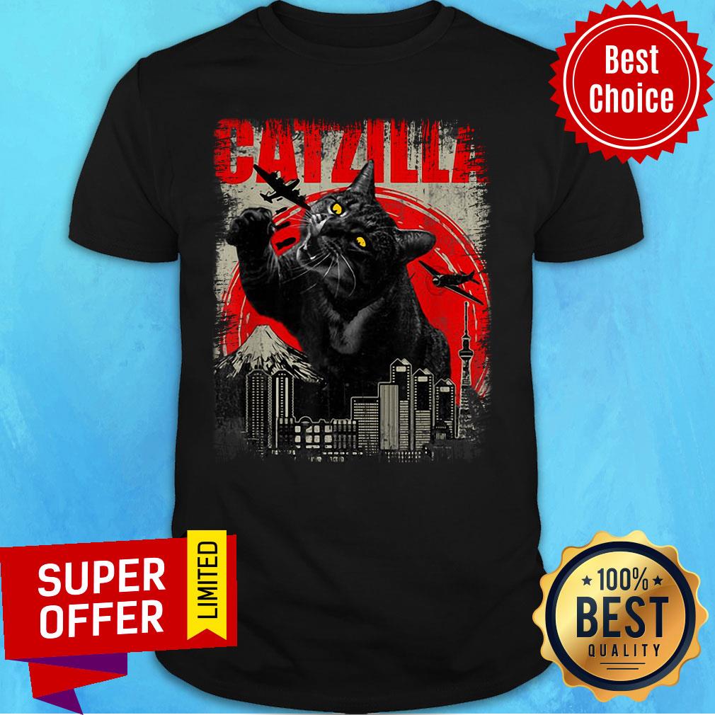 Catzilla Cat Lover Kitten Kitty Shirt