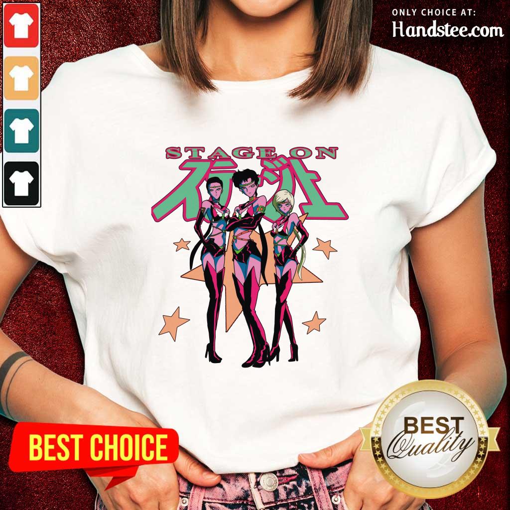 Confident Sailor Stars From Sailor Moon Stage On Shirt