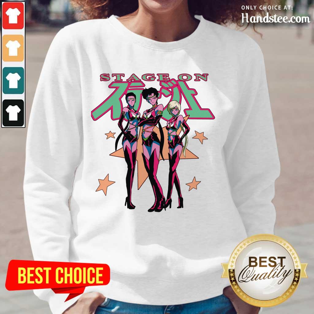 Confident Sailor Stars From Sailor Moon Stage On Shirt