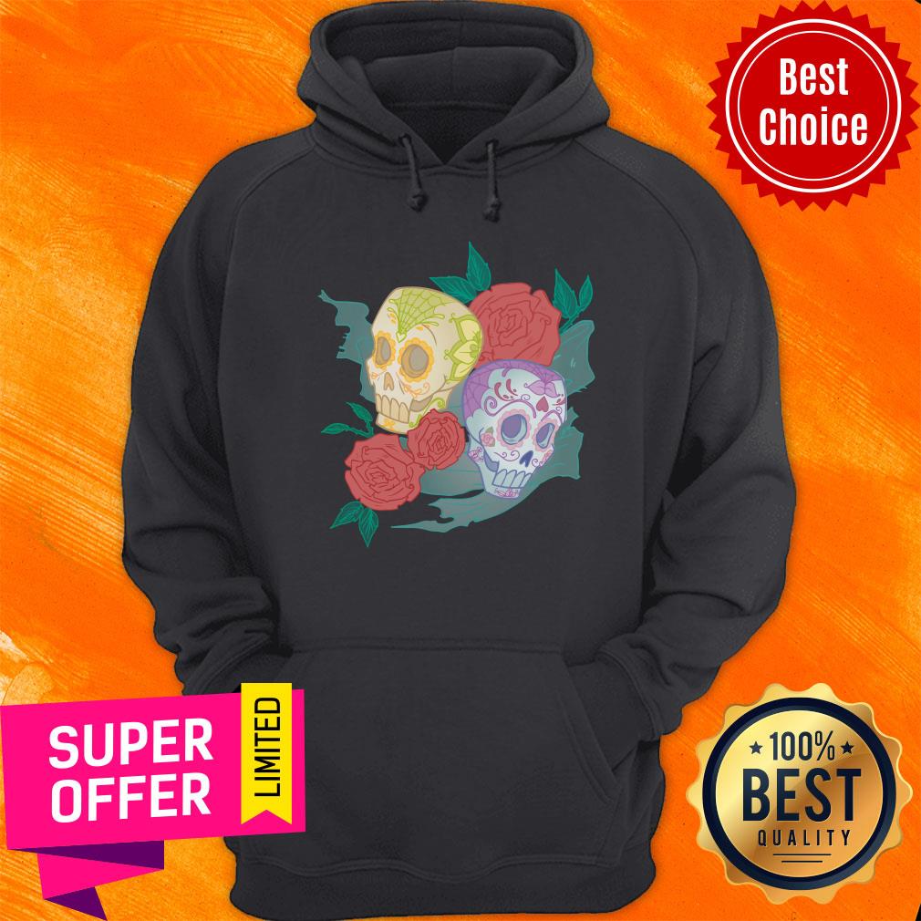 Couple Rose Day Of The Dead Dia De Muertos Sugar Skull Shirt