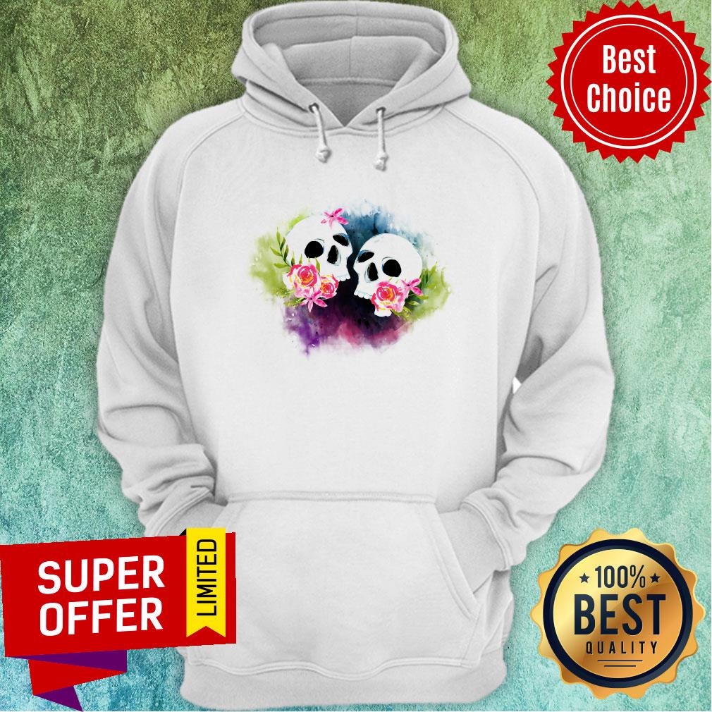 Couple Sugar Skull Day Of Dead Dia De Muertos Shirt