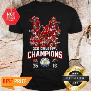 Alabama Crimson Tide 2020 Citrus Bowl Champions Signatures 35 16 Shirt