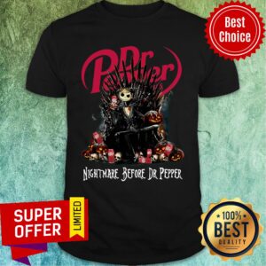 Jack Skellington Nightmare Before Dr Pepper Halloween Shirt