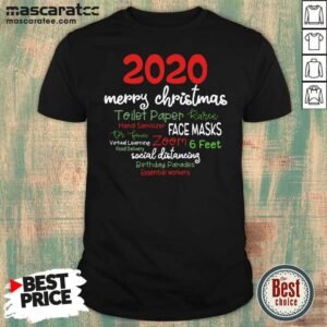 Original 2020 Merry Christmas Toilet Paper Karen Hand Sanitizer Face Masks Shirt