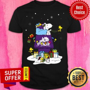 Nice TCU Horned Frogs Santa Snoopy Wish You A Merry Christmas Shirt