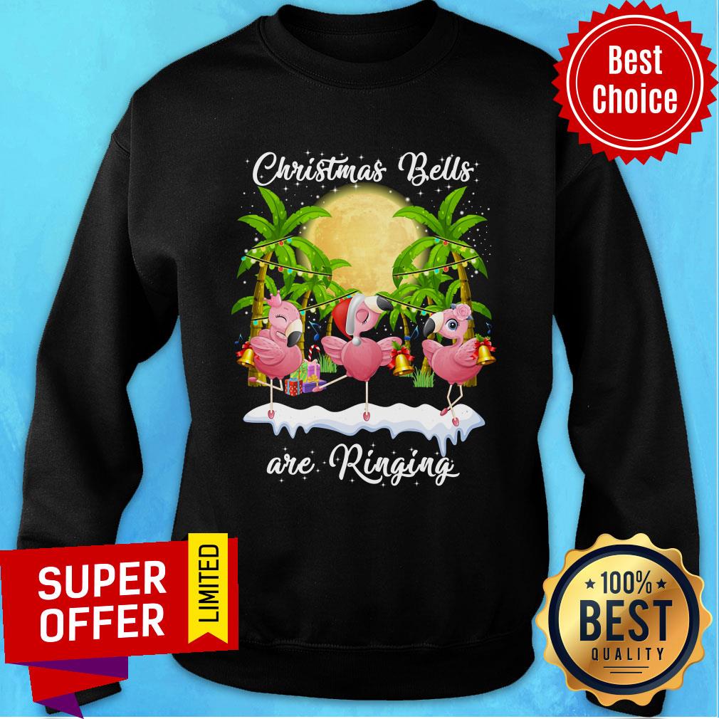 Flamingo Christmas Bells Are Ringing Shirt