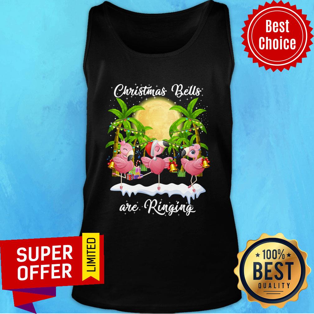 Flamingo Christmas Bells Are Ringing Shirt
