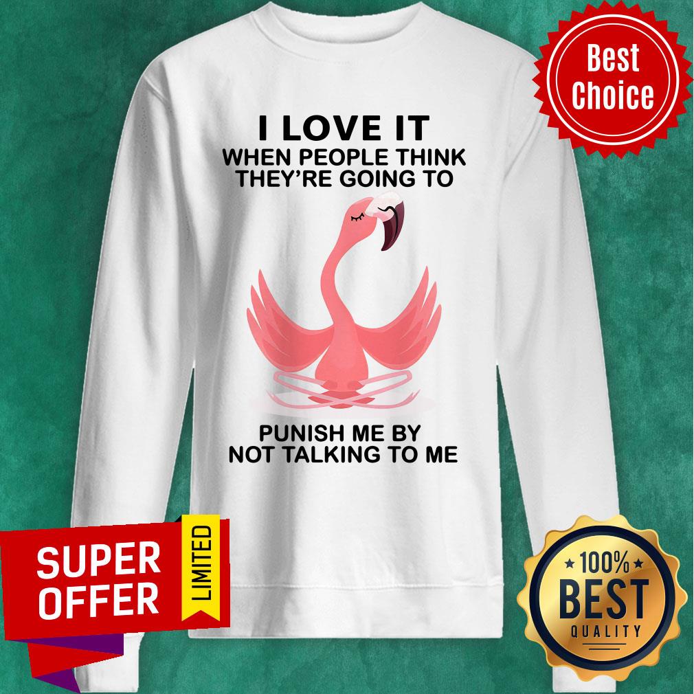 Flamingo I Love It When People Think Punish Me By Not Talking To Me Shirt