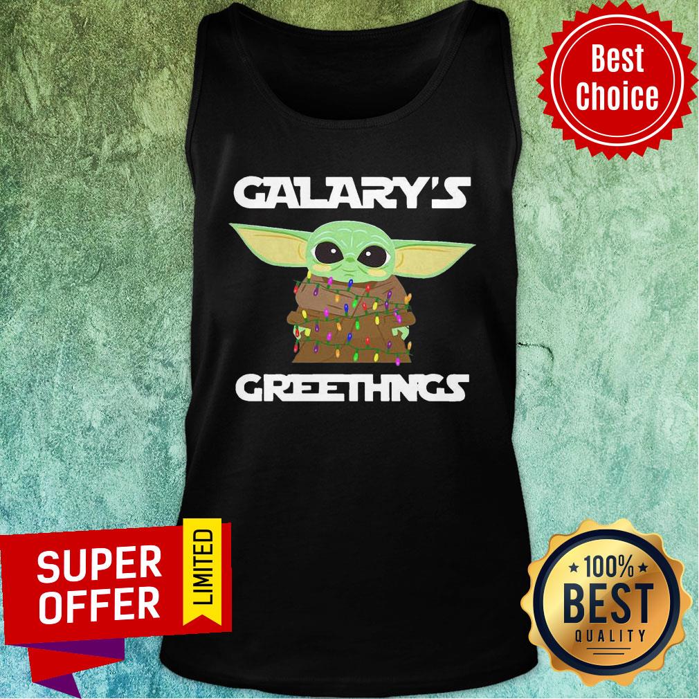 Funny Baby Yoda Galaxy’s Greetings Christmas Light Shirt