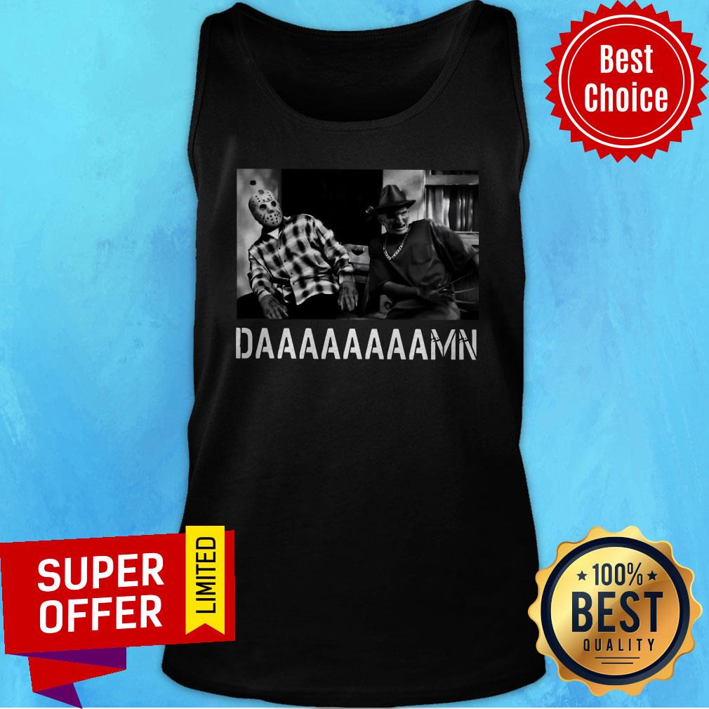 Funny Jason Voorhees And Freddy Krueger Daaaaaaaamn Shirt