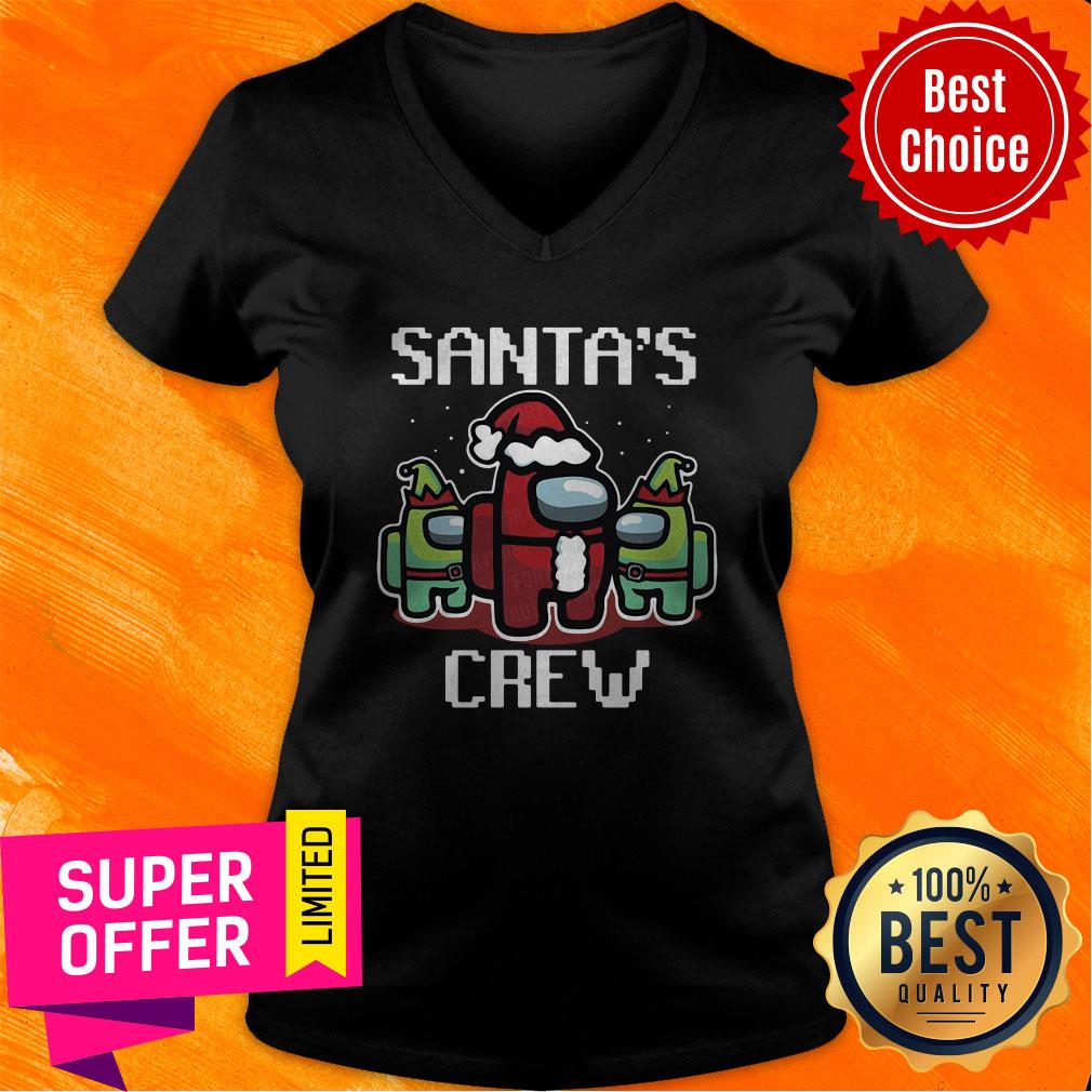 Funny Santa'S Crew Among Us Christmas Shirt