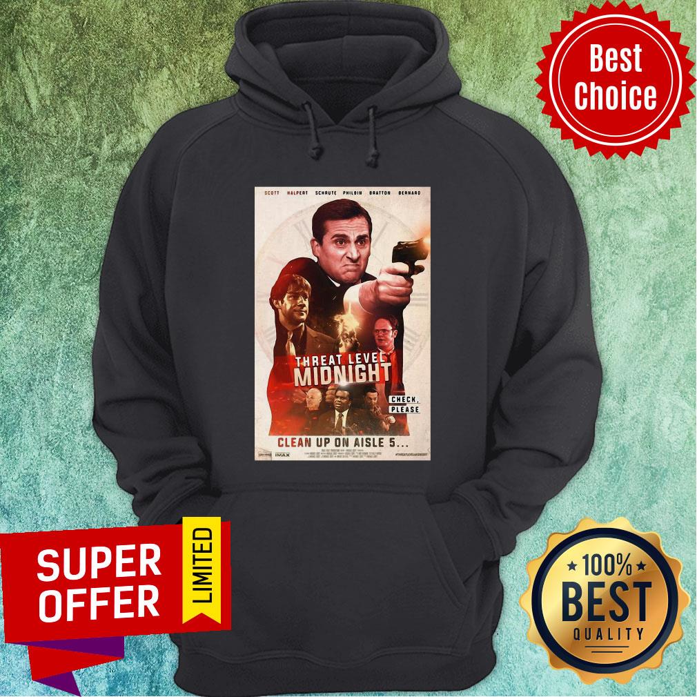 Funny Threat Level Midnight Check Please Clean Up On Aisle 5 Shirt