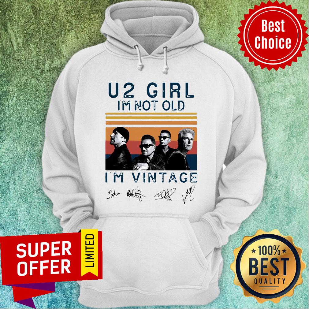 Funny U2 Girl I’m Not Old I’m Vintage Signatures Shirt