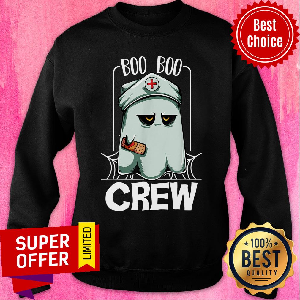 Ghost Nurse Boo Boo Crew Halloween Shirt