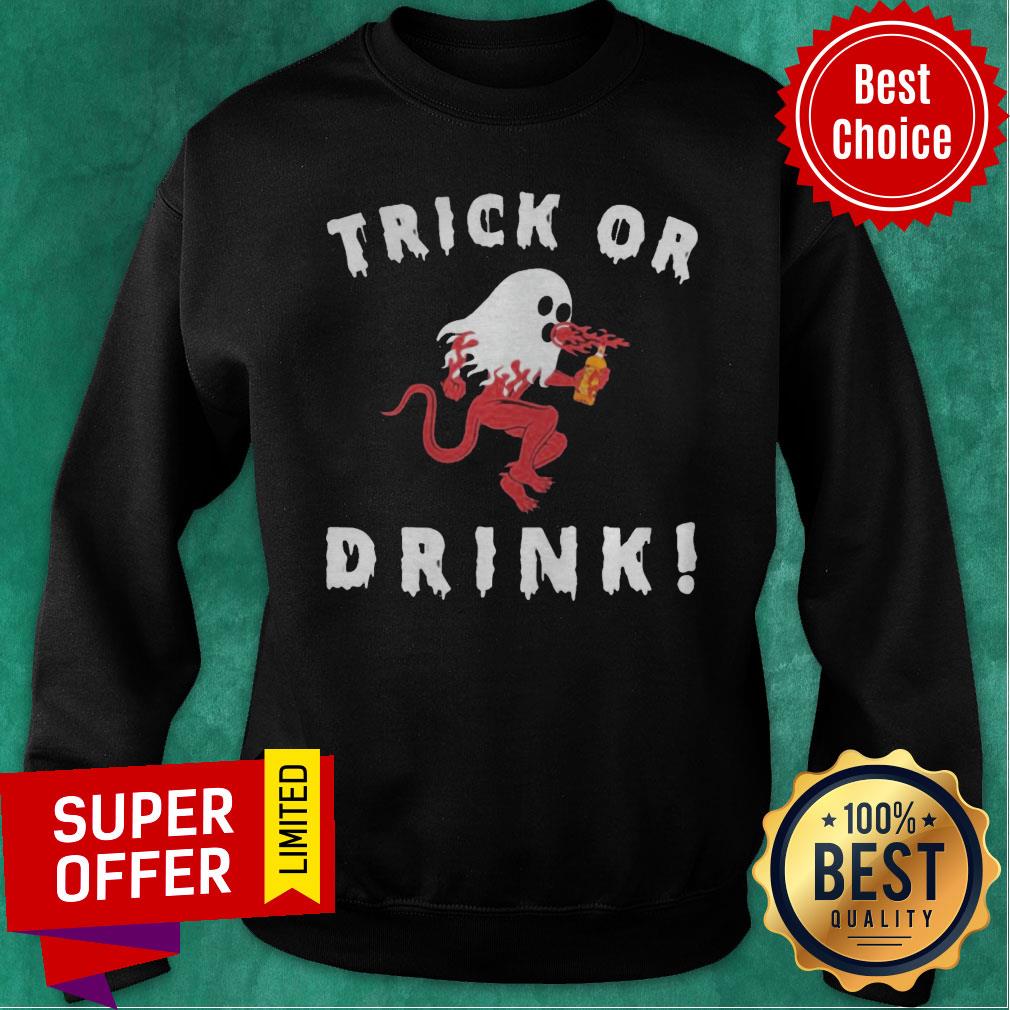 Grateful Ghost Trick Or Drink Halloween Shirt