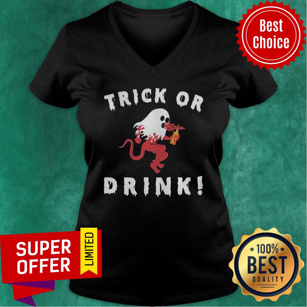 Grateful Ghost Trick Or Drink Halloween Shirt