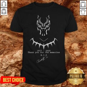 RIP Actor Chadwick Boseman Of Mavel Thank You For The Memories Shirt