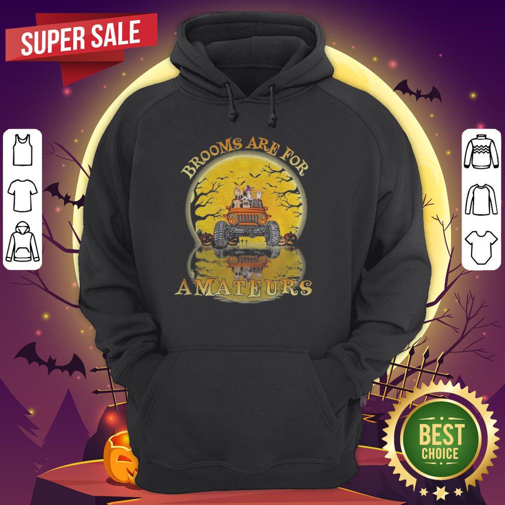 Halloween Brooms Are For Amateurs Dogs Jeep Shirt