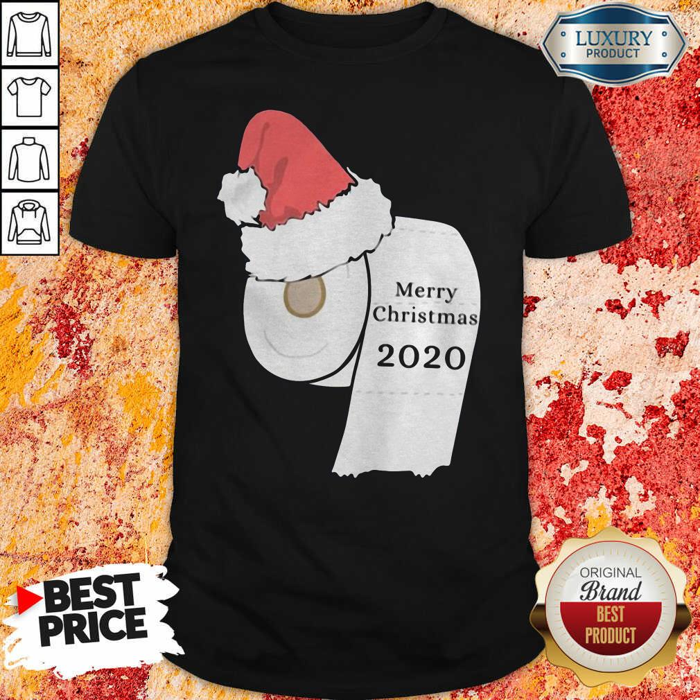 Happy Santa Hat Toilet Paper Merry Christmas 2020 Shirt