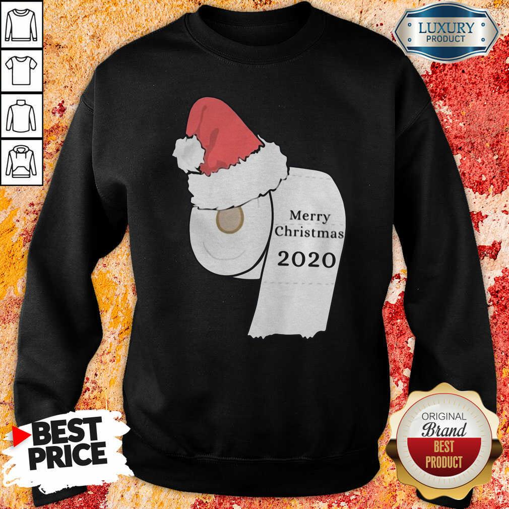 Happy Santa Hat Toilet Paper Merry Christmas 2020 Shirt