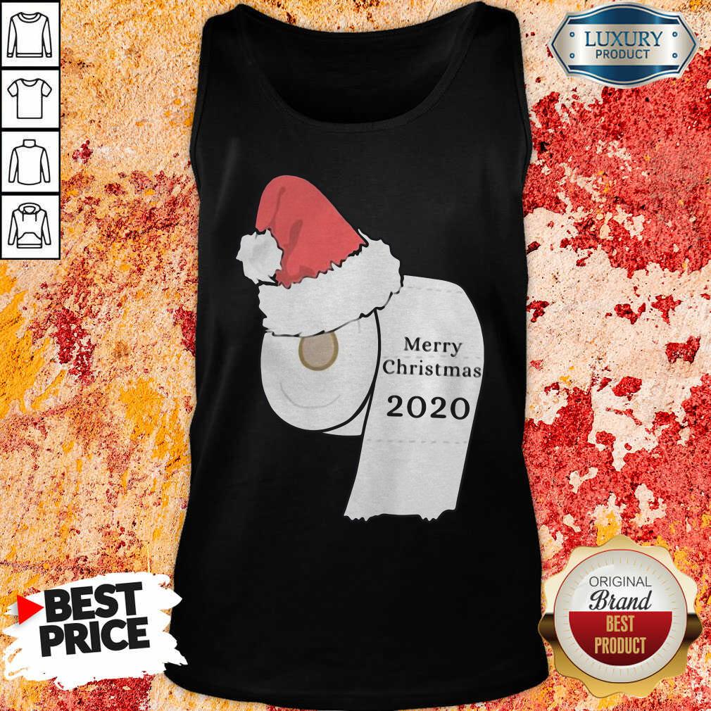 Happy Santa Hat Toilet Paper Merry Christmas 2020 Shirt