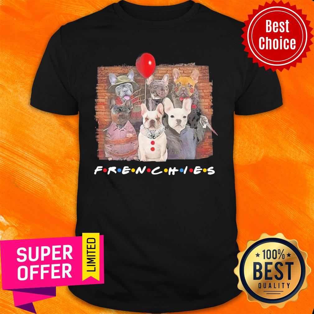 Horror Character Dog Frenchies Friends Halloween Shirt