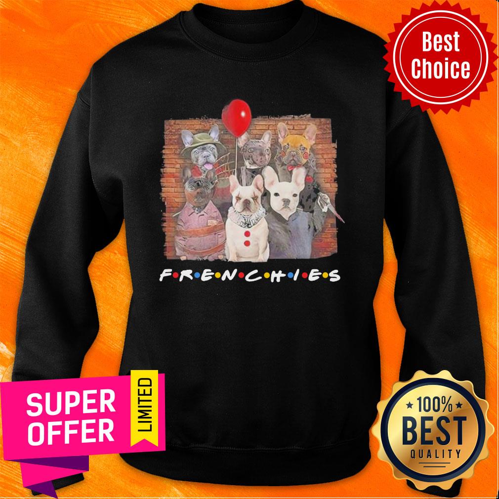 Horror Character Dog Frenchies Friends Halloween Shirt
