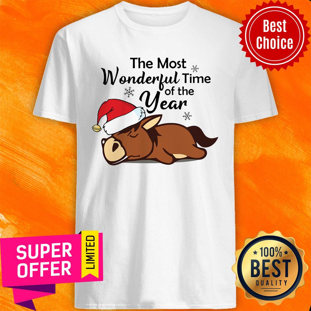 Horse The Most Wonderful Time Of The Year Christmas Shirt