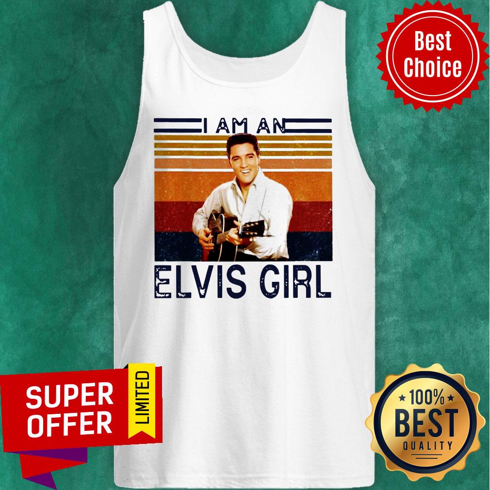 I Am An Elvis Girl Guitar Vintage Shirt