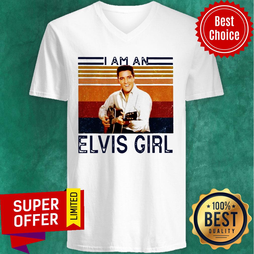 I Am An Elvis Girl Guitar Vintage Shirt