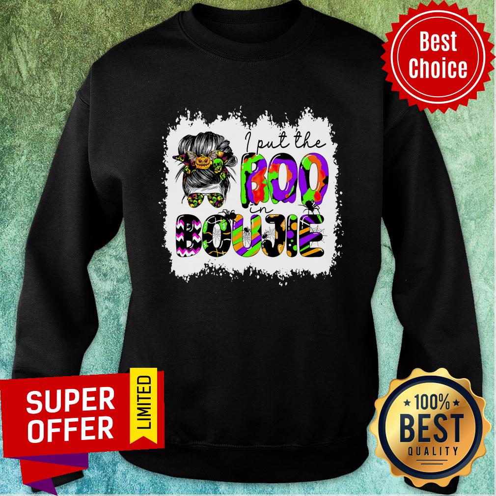 I Put The Boo In Boujie Girl Pumpkin Halloween Shirt