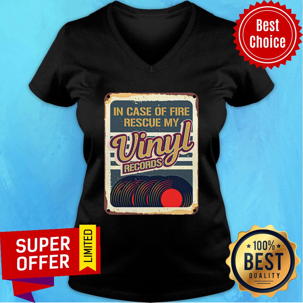 In Case Of Fire Rescue My Vinyl Records Shirt