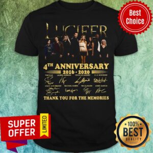 Nice Lucifer 4th Anniversary 2016 2020 Signatures Shirt
