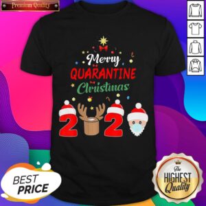 Top Xmas Pajamas Holidays Merry Quarantine Christmas 2020 Shirt