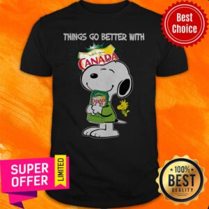 Official Snoopy Hug Canada Dry Things Go Better With Canada Dry Shirt