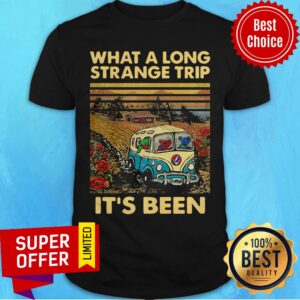 Top Grateful Dead Bear What A Long Strange Trip It's Been Vintage Retro Shirt