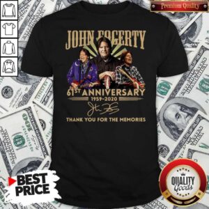 Top John Fogerty 61St Anniversary 1959 2020 Signature Shirt