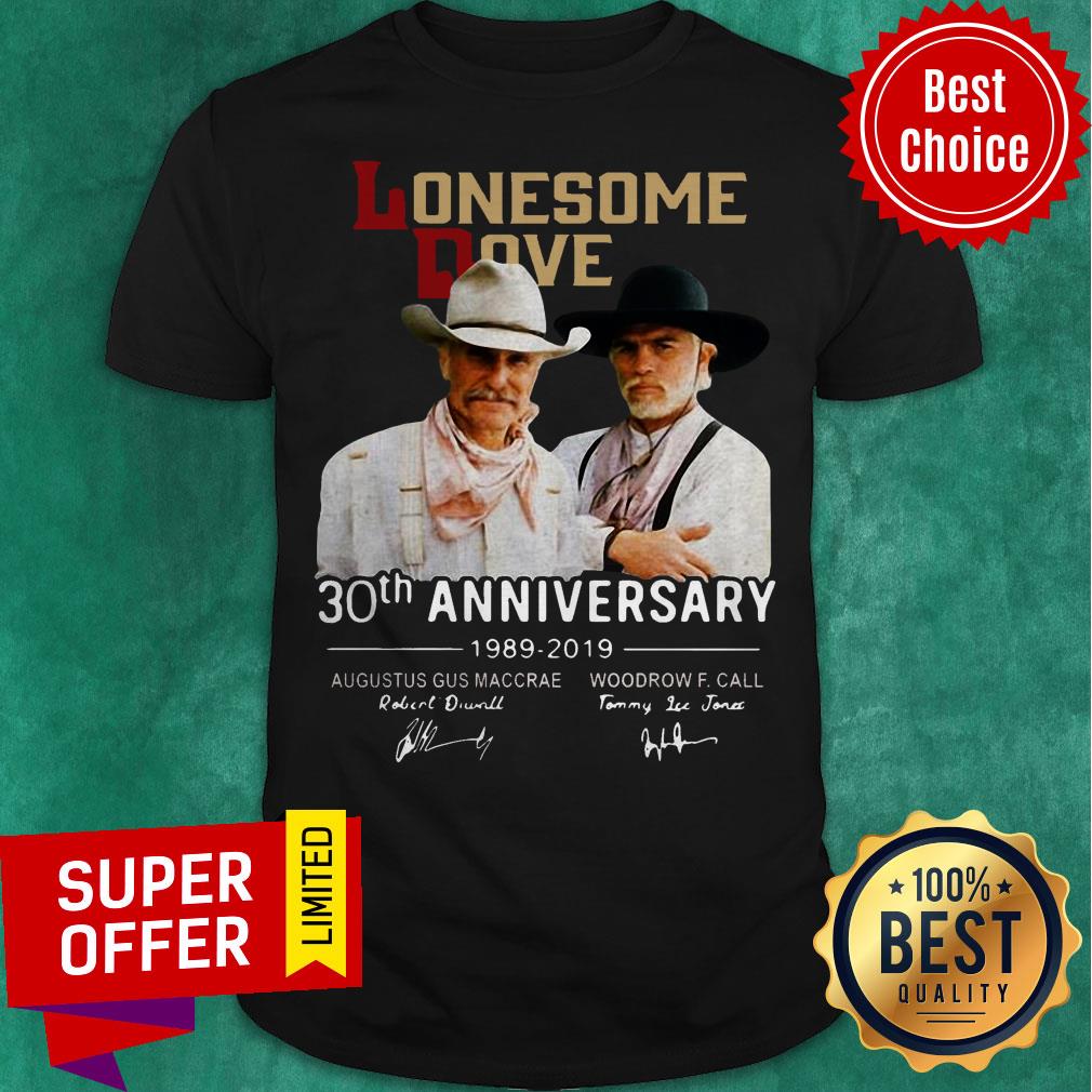 Lonesome Dove Book 30th Anniversary Larry Mcmurtry 1989-2019 Signature Shirt