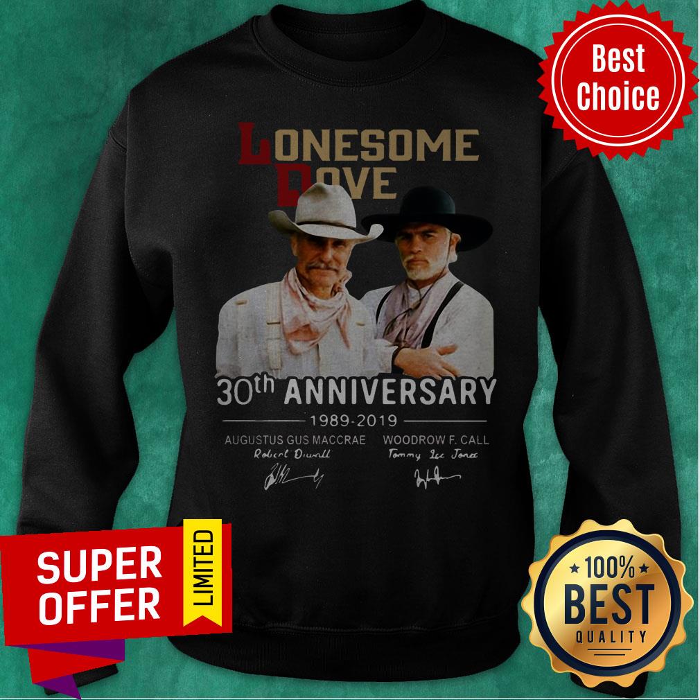 Lonesome Dove Book 30th Anniversary Larry Mcmurtry 1989-2019 Signature Shirt