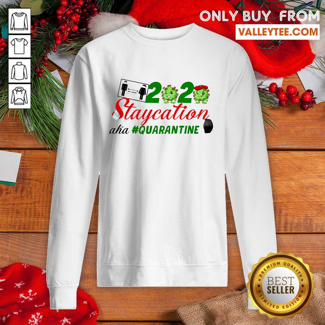 Lovely Staycation 2020 Quarantine Face Mask Shirt