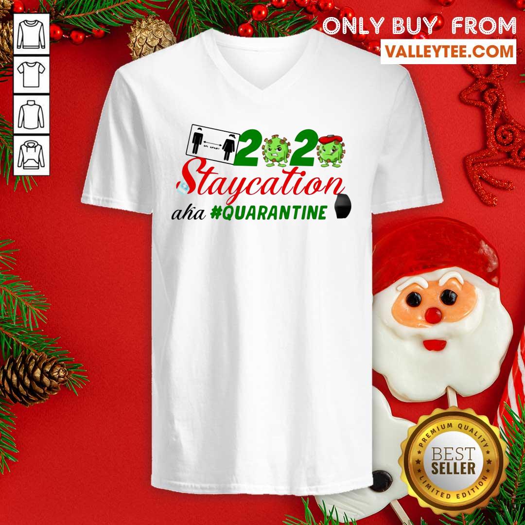 Lovely Staycation 2020 Quarantine Face Mask Shirt