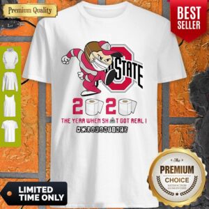 Ohio State Buckeyes 2020 The Year When Shit Got Real Quarantined Coronavirus Shirt